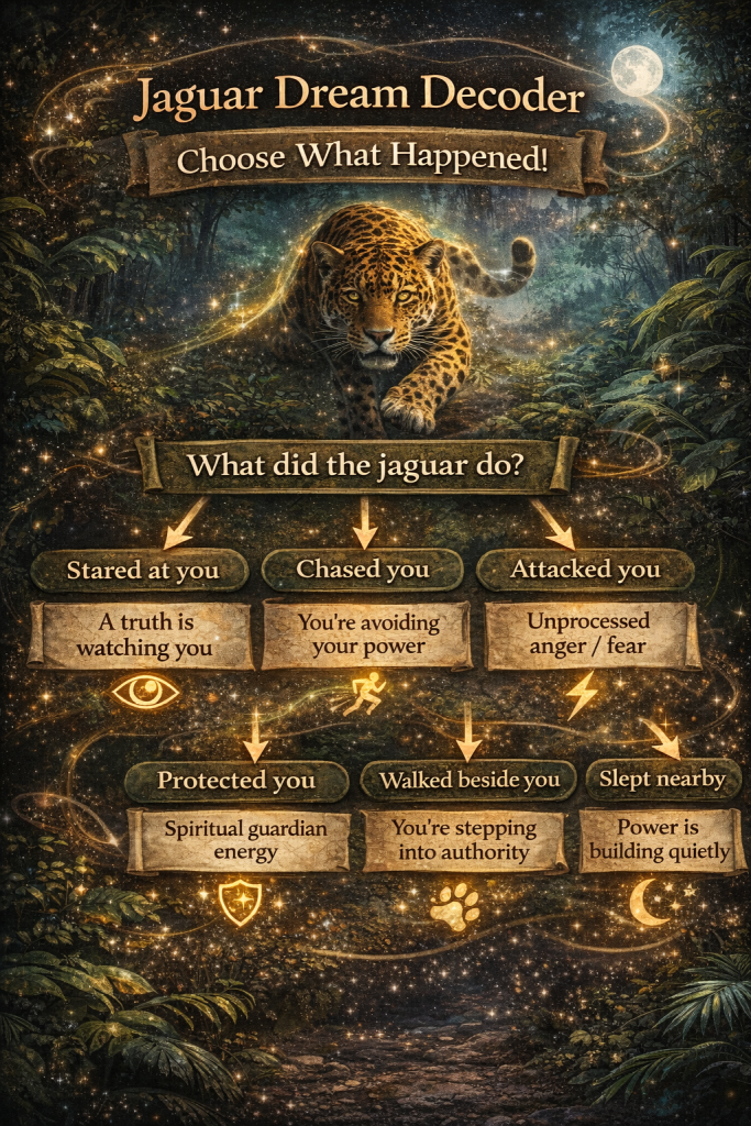 Jaguar Dream Decoder (Choose What Happened)